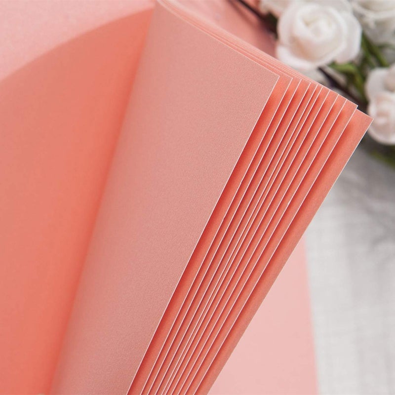 Gearchic 8 x 8 Inch Small DIY Scrapbook Photo Album with Window Design Cover 80 Pages Craft Paper Memory Book for Weeding Family Travel and Baby (Pink) - Image 5